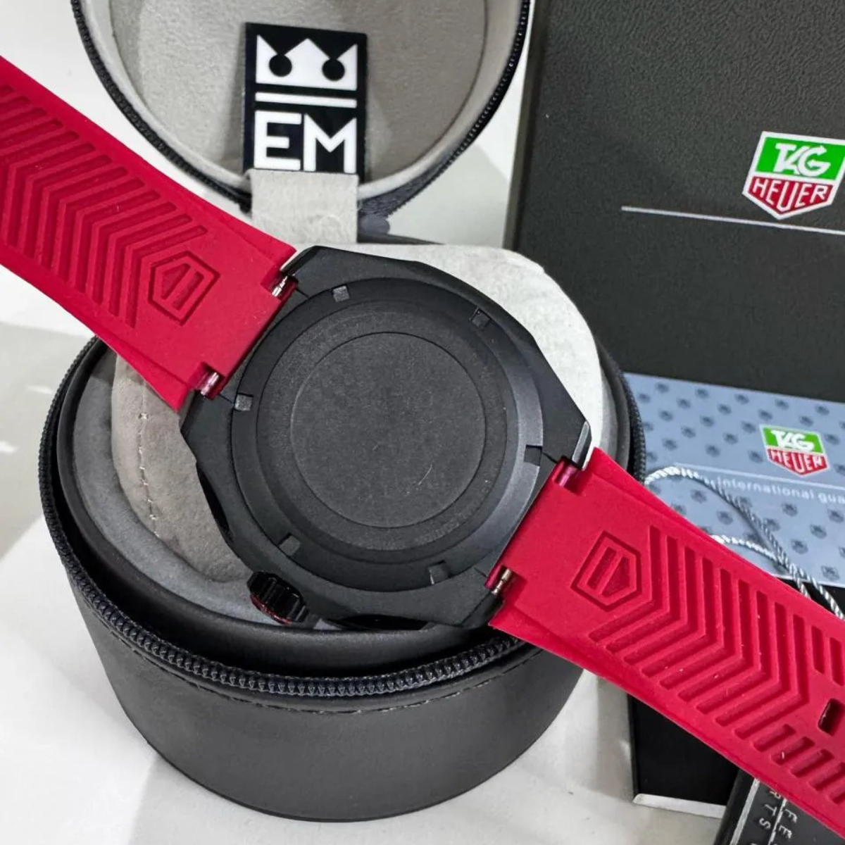 TAG Heuer Formula 1 Automatic Chronograph – Black Red with Red Rubber Strap