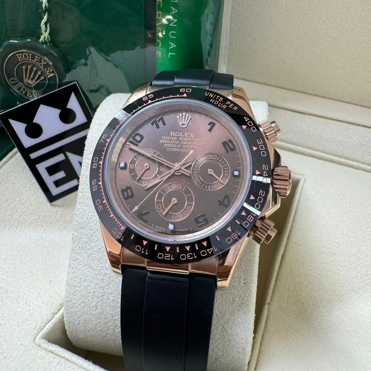 Rolex Daytona – Brown Dial – Oysterflex