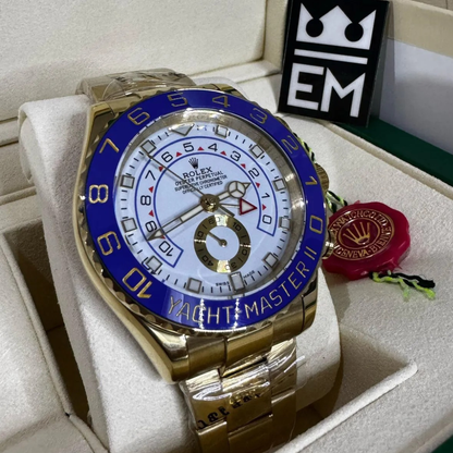 Rolex Yacht-Master II – Gold Blue Dial / Blue Bezel