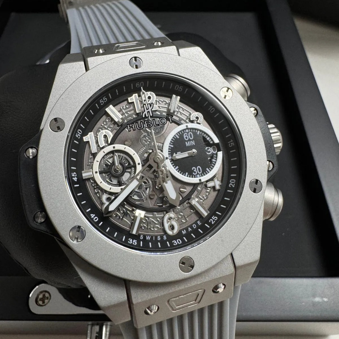 Hublot Big Bang Unico Silver Gray Skeleton