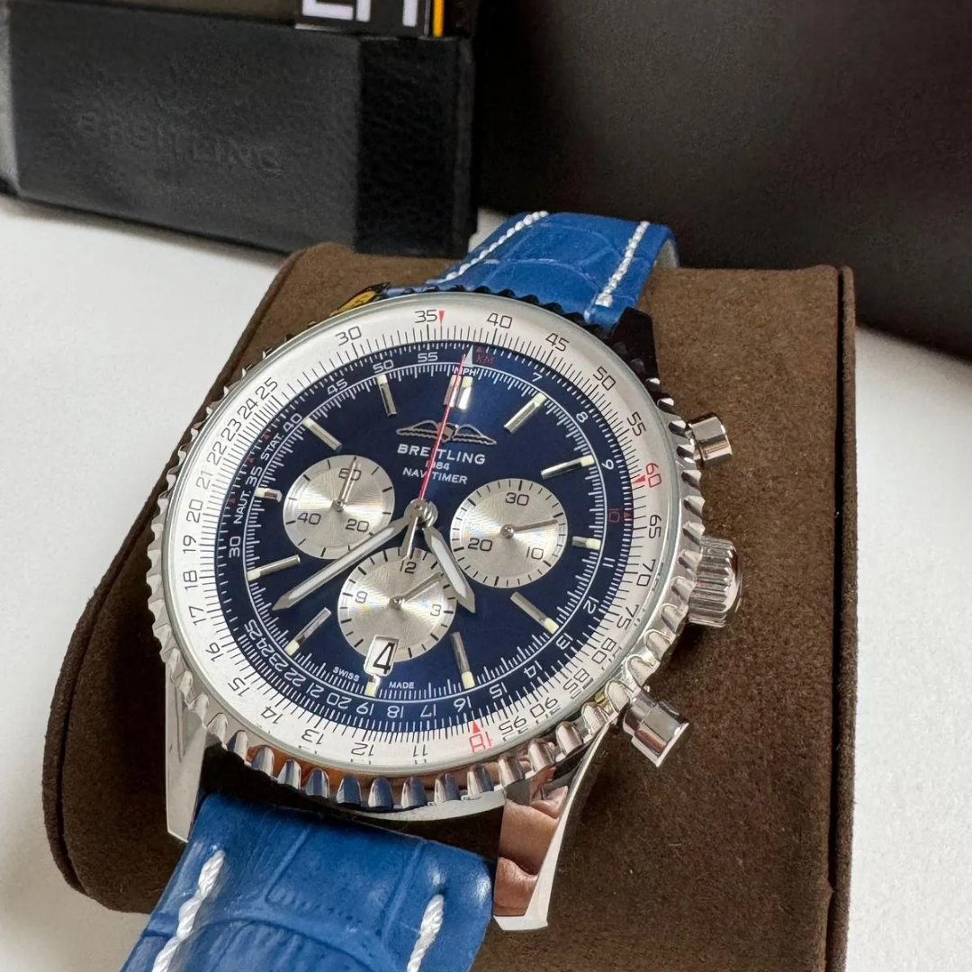Breitling Navitimer Blue Leather