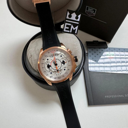 TAG Heuer Grand Carrera Mikrotimer – Rose Gold & White