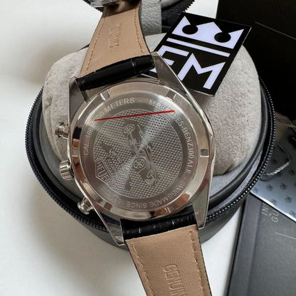 TAG Heuer Carrera Chronograph – Black/Rose Gold Leather Strap