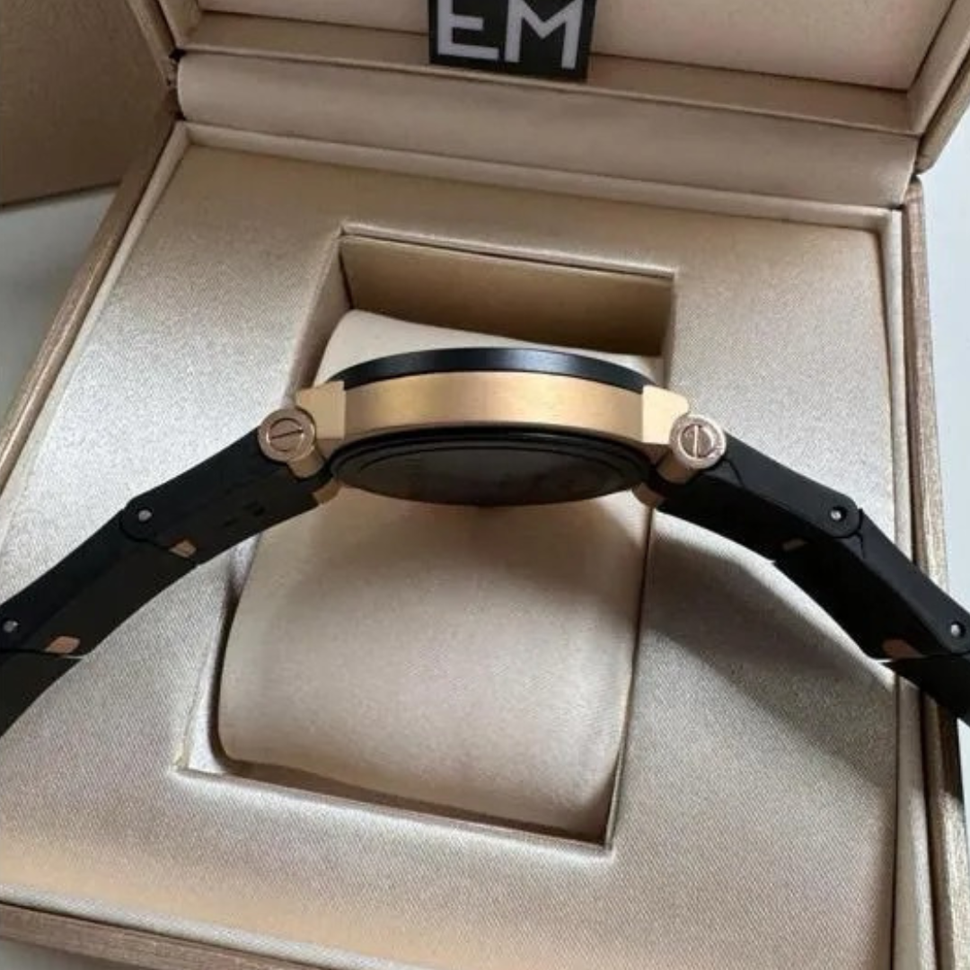 Bvlgari Aluminium Chronograph Black/Rose Gold