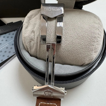 TAG Heuer Carrera Chronograph Classic White Leather Strap